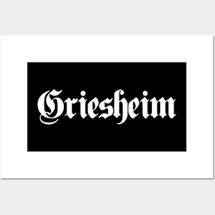 Griesheim written with gothic font Posters and Art